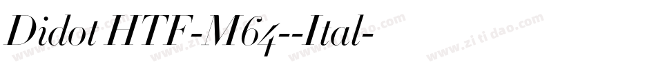 Didot HTF-M64--Ital字体转换